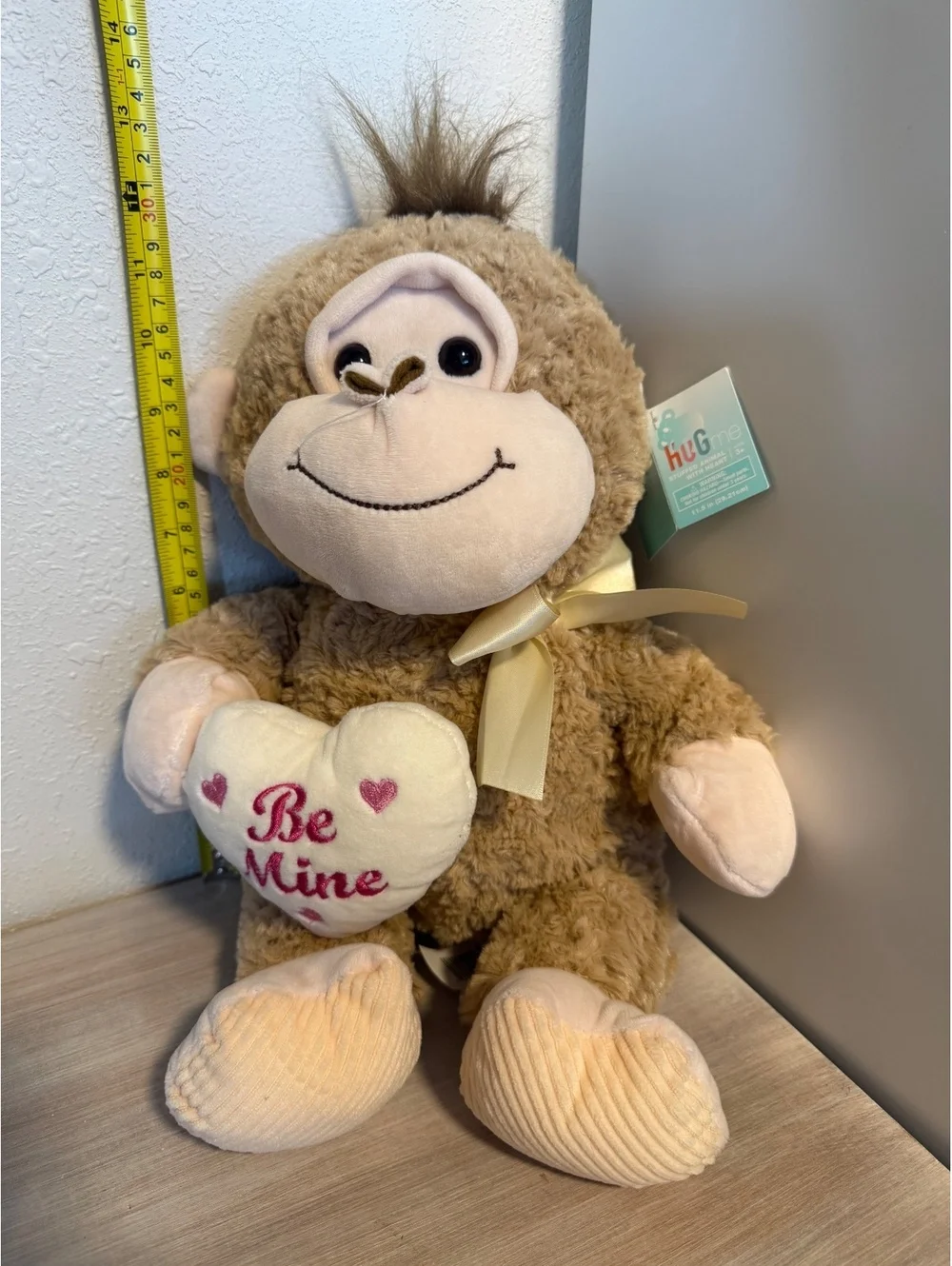 Walgreens Plush Monkey Holding 'Be Mine' Heart Stuffed Animal